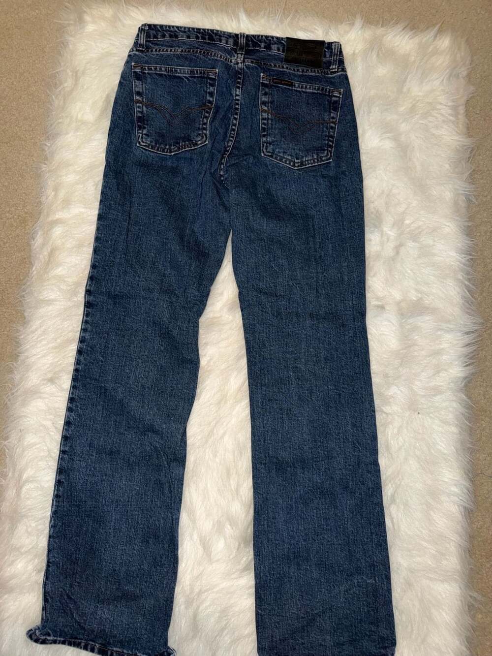 Vintage Harley-Davidson Bootcut Jeans Size 8L Blue Denim